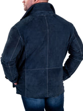 Load image into Gallery viewer, Men&#39;s Helmsman Suede Jacket with Genuine Shearling Trim
