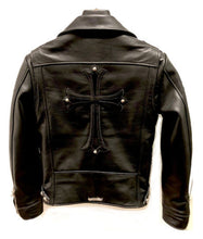 Load image into Gallery viewer, Mens Chrome Hearts Motorcycle Leather Jacket
