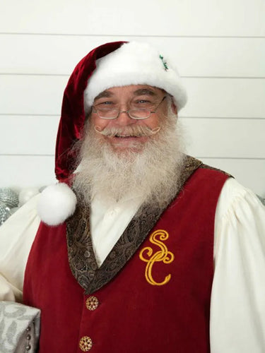 Santa Claus Red Suede Vest