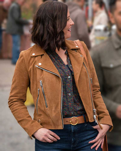 Chyler Leigh The Way Home 2023 Stylish Brown Jacket