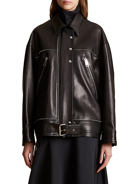 Womens Herman Black Leather Jacket