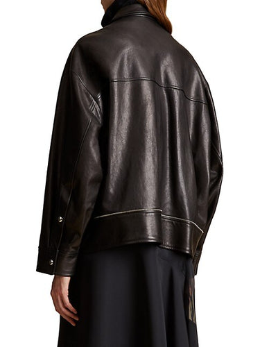 Womens Herman Black Leather Jacket