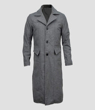 Load image into Gallery viewer, Mens Bloodborne Hunter Long Wool Trench Coat
