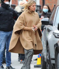 Load image into Gallery viewer, Anatomy Of A Scandal Sienna Miller Brown Wool Poncho
