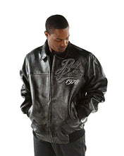Load image into Gallery viewer, Pelle Pelle Exotic Ghost Black Bomber Leather Jacket
