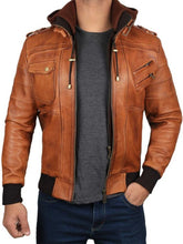 Load image into Gallery viewer, Men&#39;s Stylish Decrum Hooded jacket
