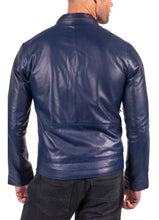 Load image into Gallery viewer, Men&#39;s Slim Fit Genuine Biker Leather Jacket
