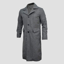 Load image into Gallery viewer, Mens Bloodborne Hunter Long Wool Trench Coat
