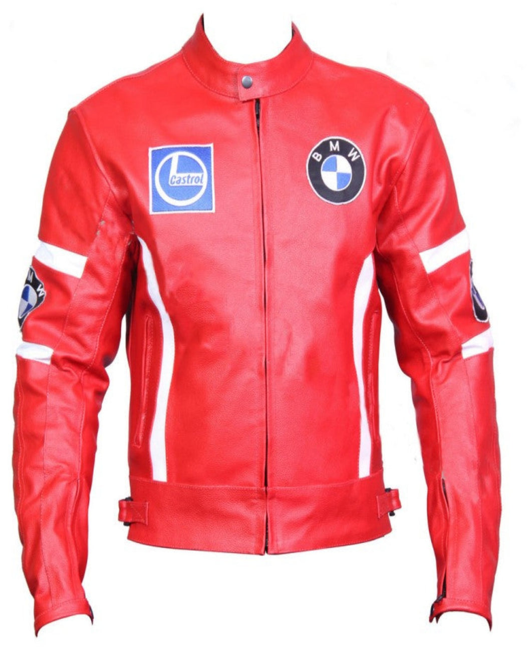 BMW Red Sport Motorbike Leather Jacket