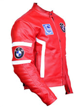 Load image into Gallery viewer, BMW Red Sport Motorbike Leather Jacket
