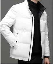 Load image into Gallery viewer, Mens Short Standing Collar Warm Jacket
