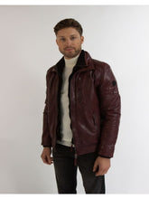 Load image into Gallery viewer, Mens Stylish Roast Beef Leather Biker Jacket
