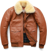 Load image into Gallery viewer, Men&#39;s Thick Quilted Winter Bomber Leather Jacket
