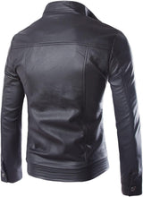 Load image into Gallery viewer, Men&#39;s Vintage Motercycle Riding Leather Jacket
