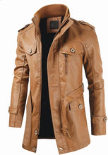 Load image into Gallery viewer, Men&#39;s Casual Winter Thick Leather Coat
