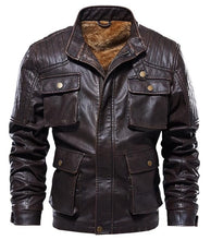 Load image into Gallery viewer, Men&#39;s Winter Warm Casual Genuine Lather Jacket
