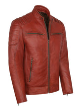 Load image into Gallery viewer, Mens Casual Style Stand Collar Leather Jackets
