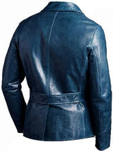 Load image into Gallery viewer, Mens Vintage Four Pocket Genuine Leather Jacket
