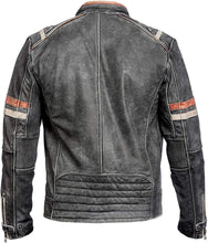 Load image into Gallery viewer, Men&#39;s Retro Biker Vintage Cafe Racer Jacket
