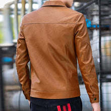 Load image into Gallery viewer, Men&#39;s Casual Varsity Leather Jacket

