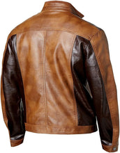 Load image into Gallery viewer, Men&#39;s Distressed Fashion Designer Leather Jacket
