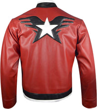 Load image into Gallery viewer, King of Fighters Red &amp; White Leather Jacket
