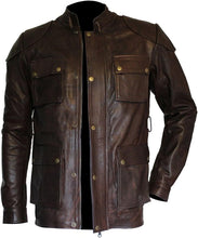 Load image into Gallery viewer, Men&#39;s Chicago-Fashion Cusrious Belted  Brown Coat
