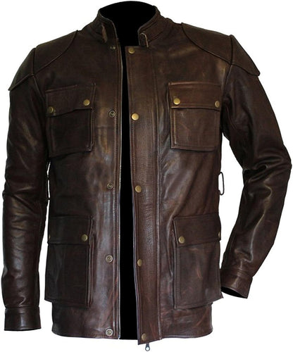 Men's Chicago-Fashion Curious Belted Brown Coat