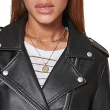 Load image into Gallery viewer, Women&#39;s Belted Faux Leather Jacket
