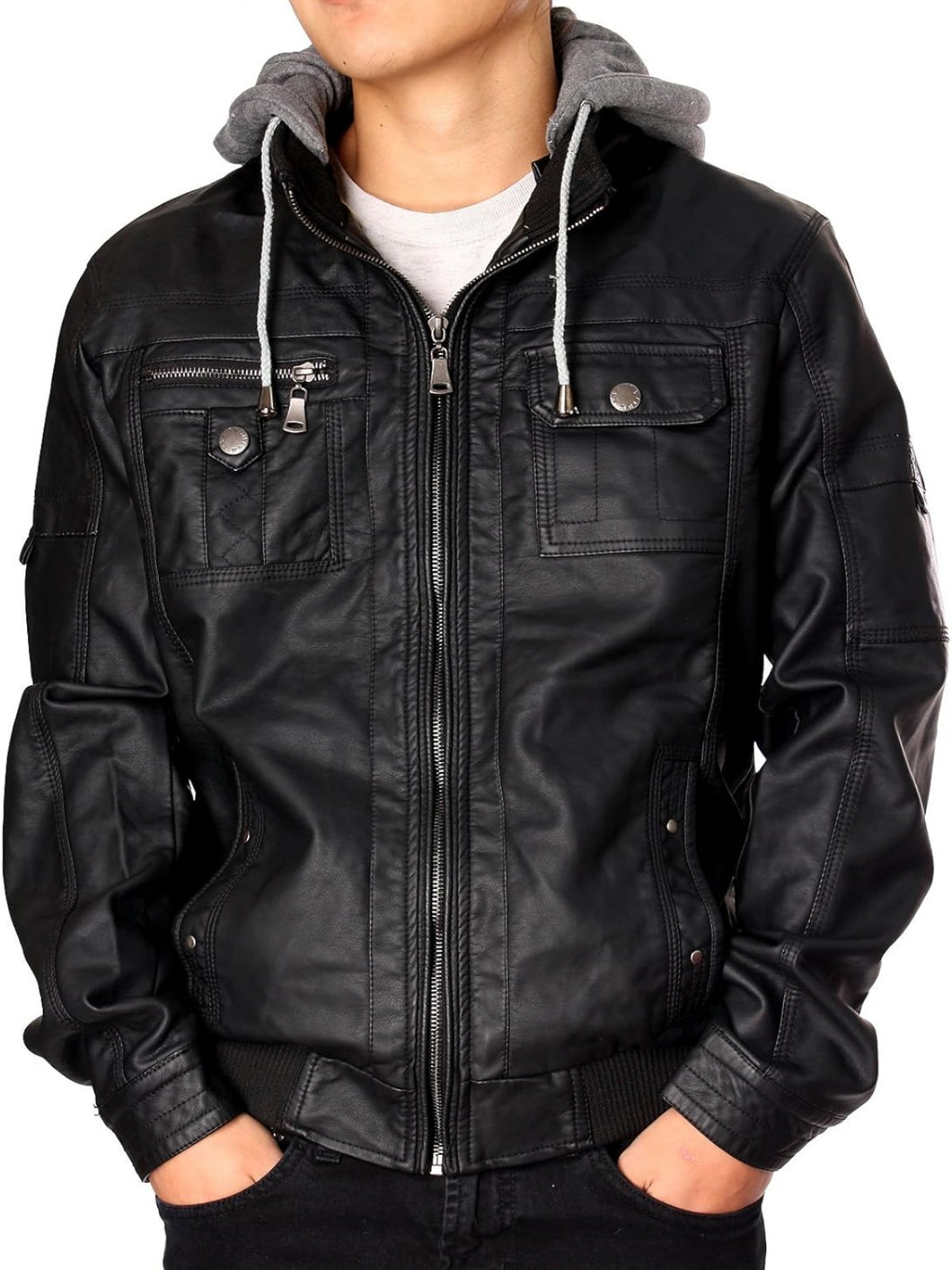 Men's Premium Designer Black Leather Jacket