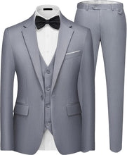 Load image into Gallery viewer, Men&#39;s Elegant Slim Fit Single Brested 3 Pieces Suit
