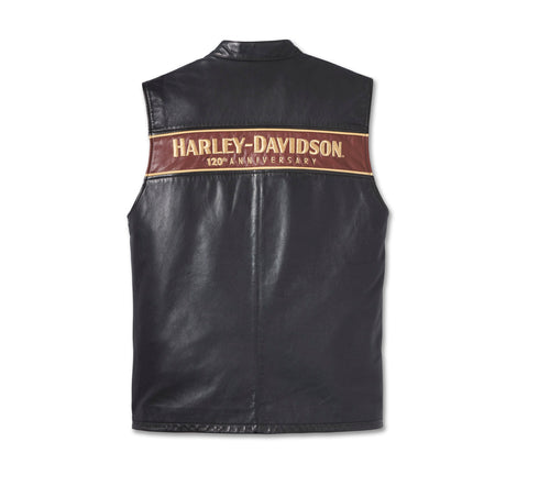 Harley Davidson Black Leather Vest