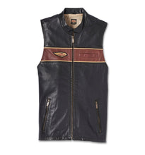 Load image into Gallery viewer, Harley Davidson Black Leather Vest
