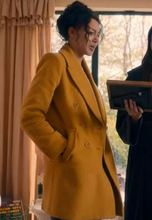 Load image into Gallery viewer, Eva Finn Fool Me Once Yellow Coat
