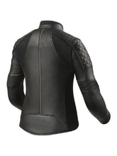 Load image into Gallery viewer, Women Black Slim Fit Biker Leather Jacket
