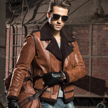 Load image into Gallery viewer, Mens Bouncer Genuine Leather Bomber jacket
