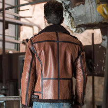 Load image into Gallery viewer, Mens Bouncer Genuine Leather Bomber jacket
