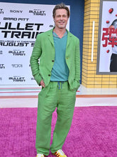 Load image into Gallery viewer, Brad Pitt Bullet Train Premiere Casual Green Suit
