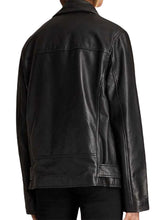 Load image into Gallery viewer, Camille Razat Emily In Paris Oversized Black Leather Jacket
