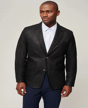 Load image into Gallery viewer, Mens Charming Black Leather Blazer
