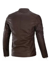 Load image into Gallery viewer, Mens Choco Brown Vintage Leather Jacket
