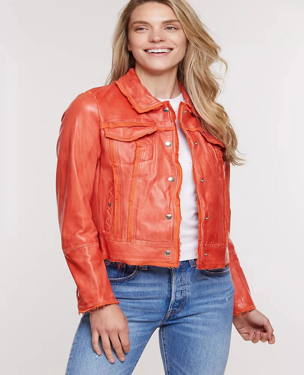Womens Glamorous Lambskin Leather Jacket