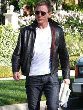 Load image into Gallery viewer, Layer Cake Daniel Craig Black Leather Jacket
