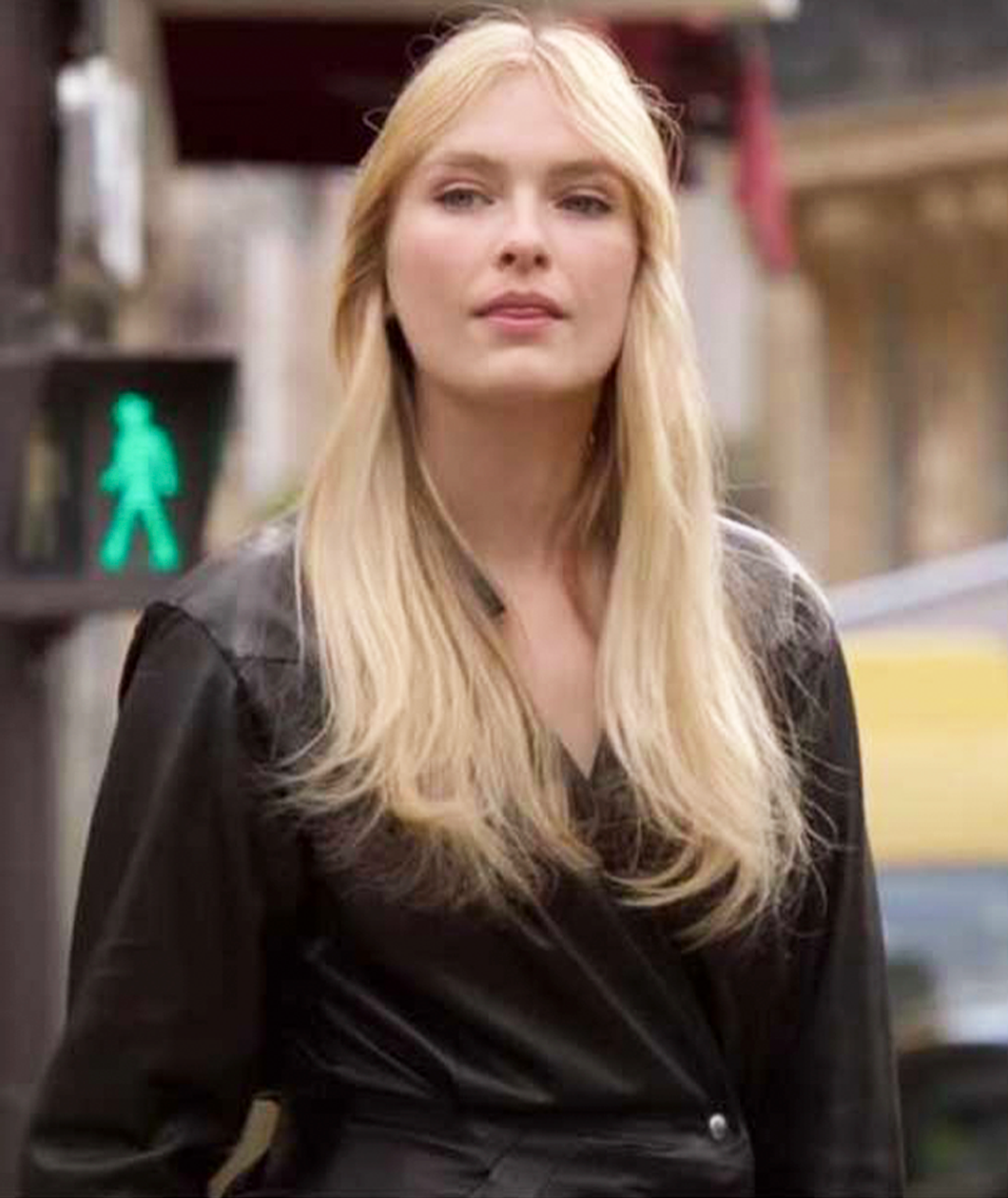 Emily In Paris S02 Camille Black Leather Coat