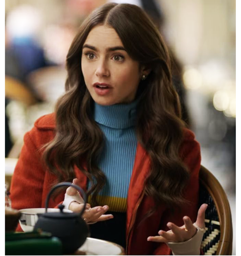 Emily In Paris Lily Collins S02 Brown Jacket