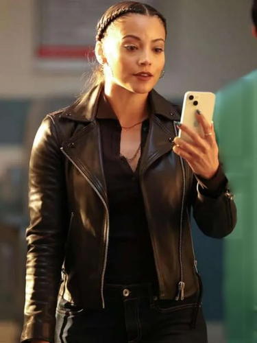 Gabrielle Walsh Found Black Leather Jacket