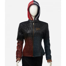 Load image into Gallery viewer, Harley Quinn Daddy’s Lil’ Monster Quilted Leather Jacket
