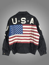 Load image into Gallery viewer, Independence Day USA Flag Black Jacket
