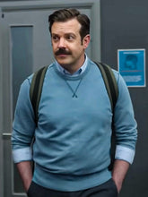 Load image into Gallery viewer, Jason Sudeikis Season 3 Ted Lasso Blue Sweater

