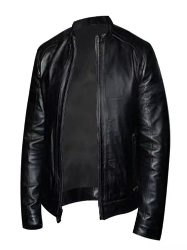 The Matrix Danny Huston Black Real Leather Jacket
